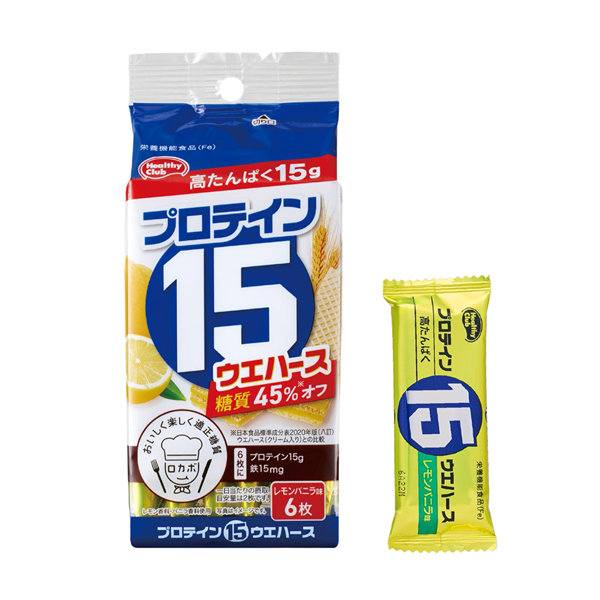 プロテイン15ウエハース レモンバニラ味