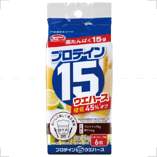 ６枚プロテイン１５ウエハースレモンバニラ