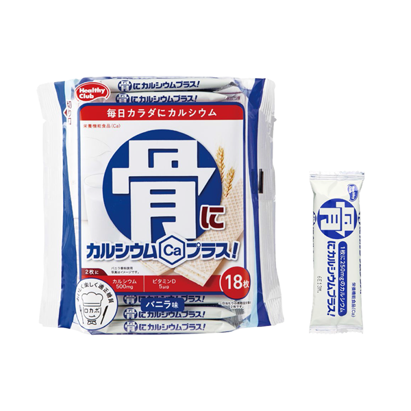 18枚 骨にカルシウムウエハース