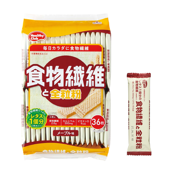 36枚 食物繊維と全粒粉ウエハース